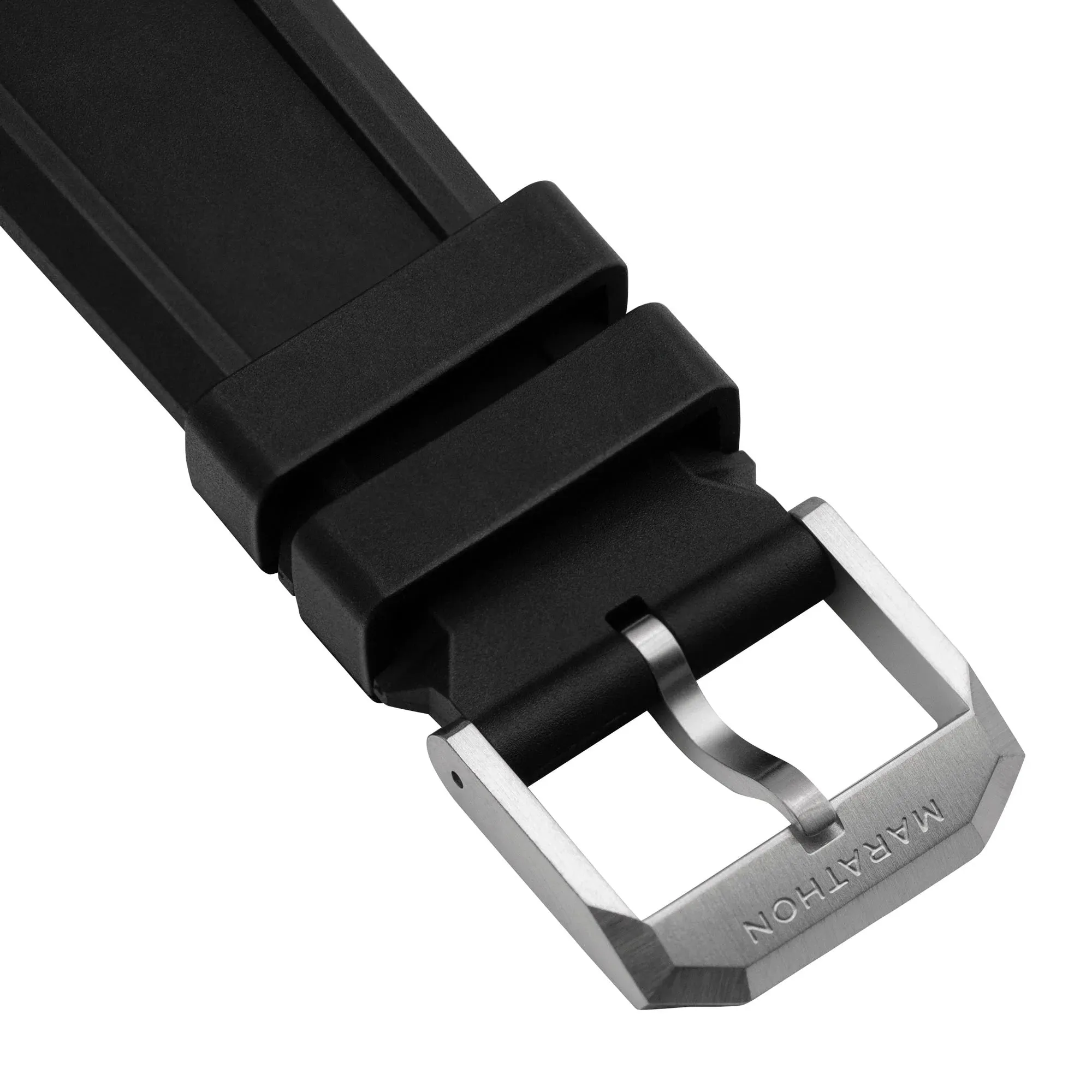 3-PIECE RUBBER STRAP KIT, BLACK, 22MM