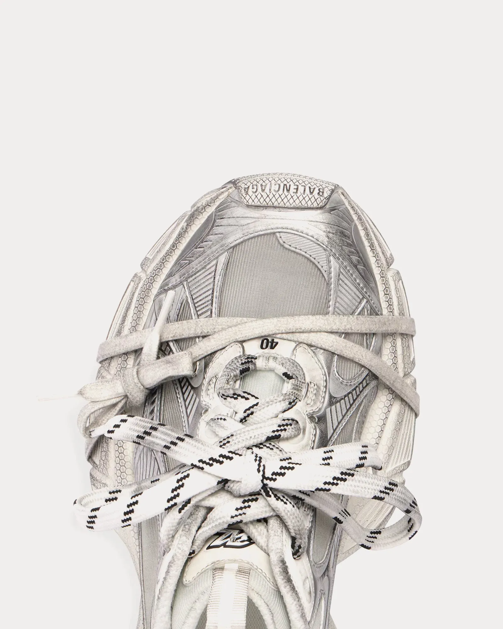 3XL Summer Mesh White / Silver Low Top Sneakers