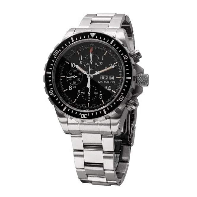 46mm Jumbo Diver Pilot's Automatic Chronograph (CSAR) Stainless Steel Watch