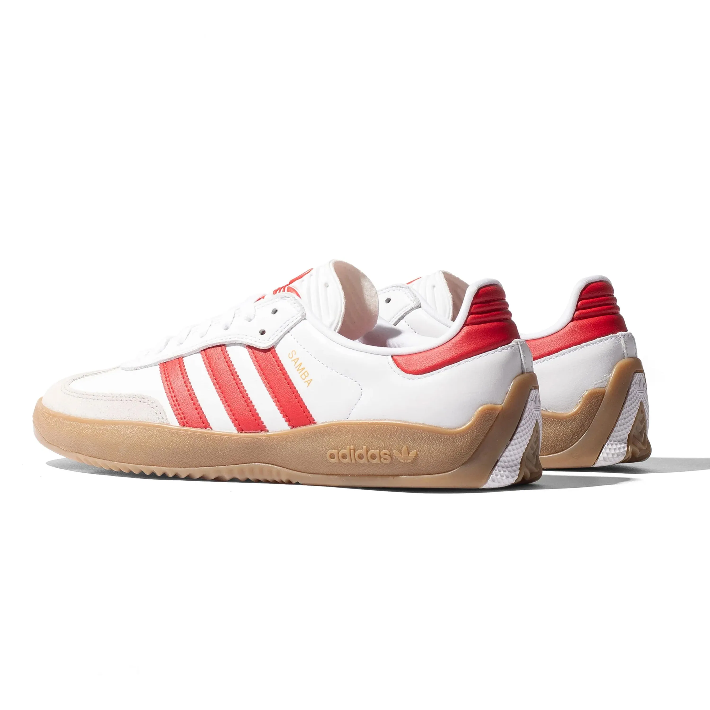 ADIDAS PUIG SAMBA ADV FLAT WHITE / BETTER SCARLET / GUM