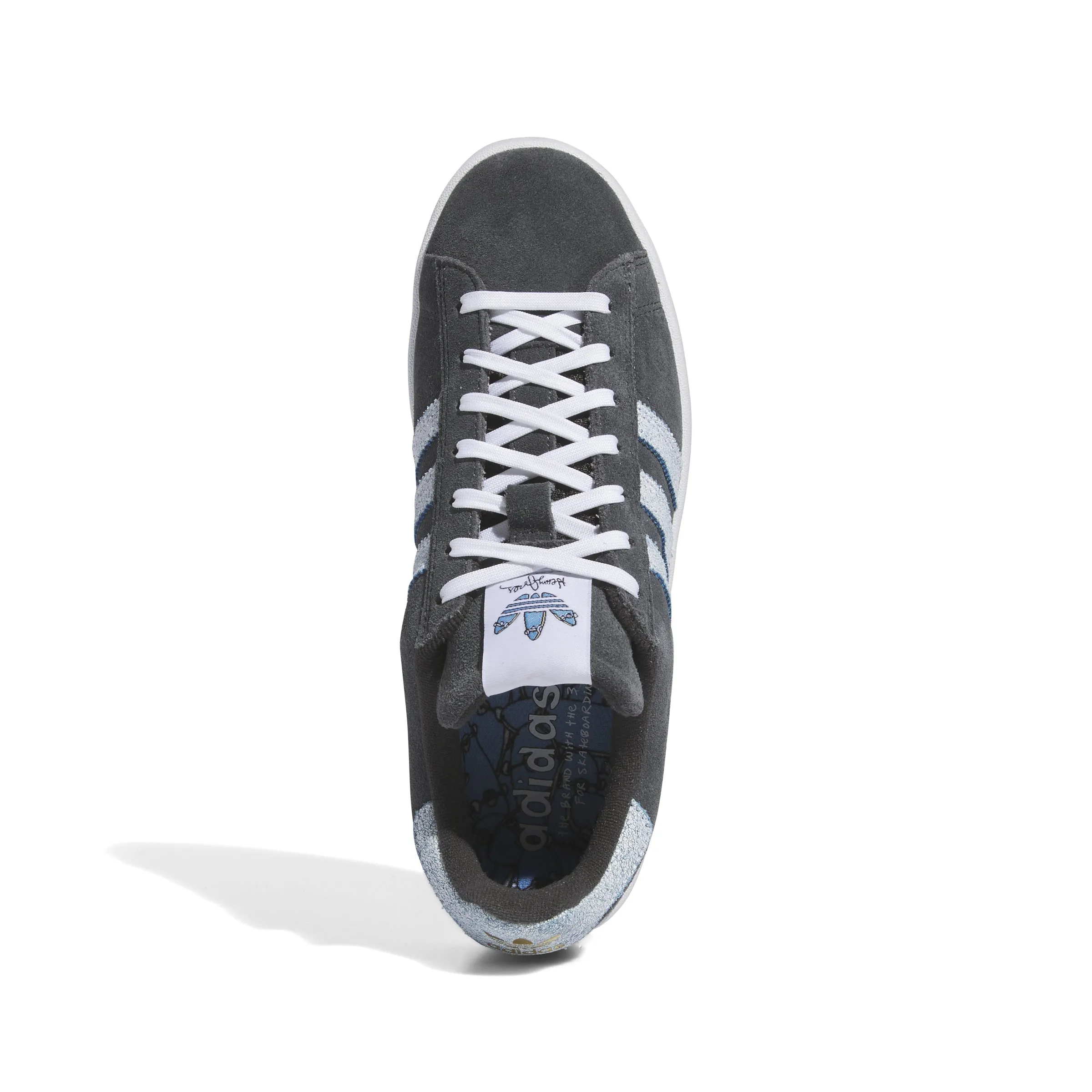 Adidas x Henry Jones Campus ADV Shoes-Carbon / Cloud White / Light Blue