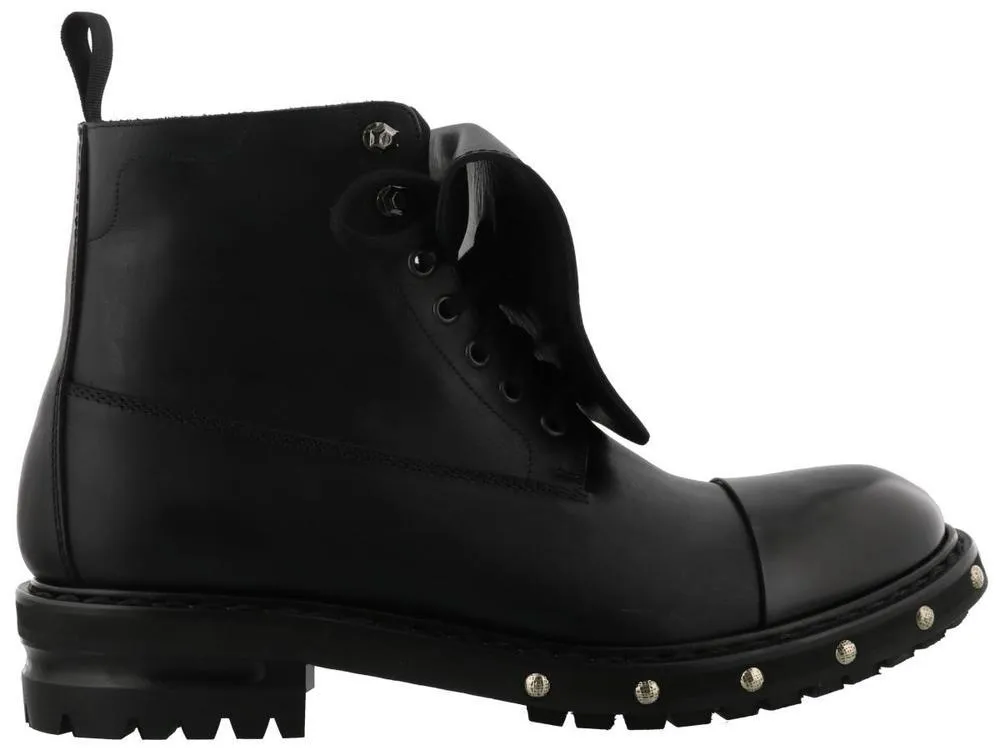 Alexander McQueen Studded Sole Boots