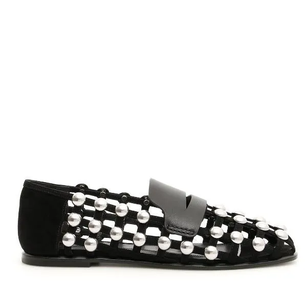 Alexander Wang Studded Slip On Loafers