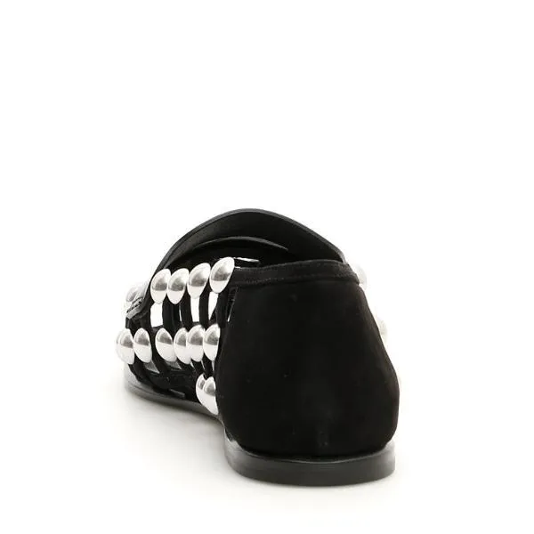 Alexander Wang Studded Slip On Loafers