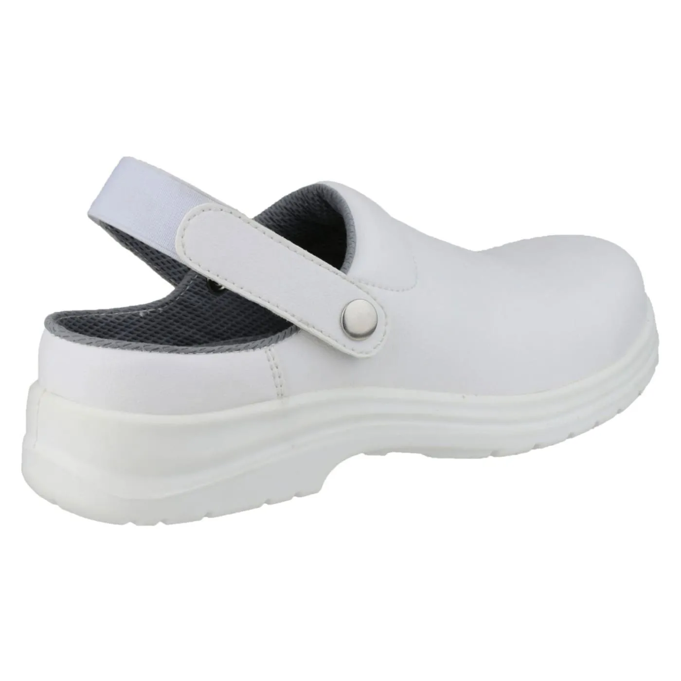 Amblers Safety FS512 White Unisex Micro fiber Safety Shoes