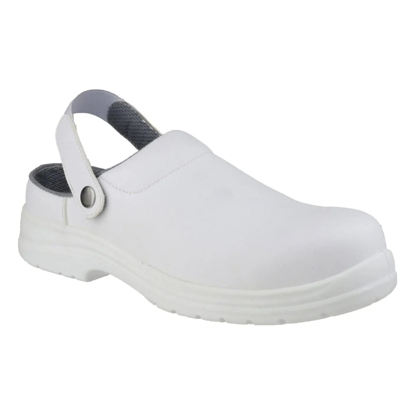 Amblers Safety FS512 White Unisex Micro fiber Safety Shoes