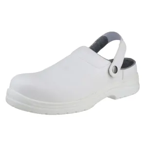 Amblers Safety FS512 White Unisex Micro fiber Safety Shoes