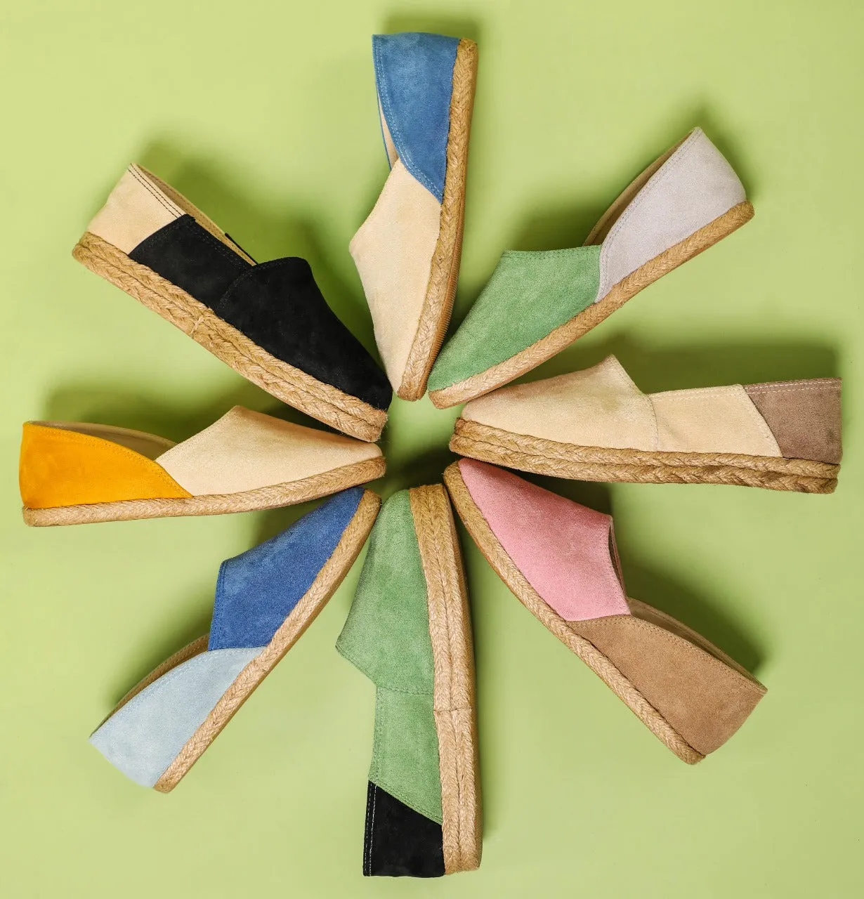 Angled Espadrilles Beige X Cafe