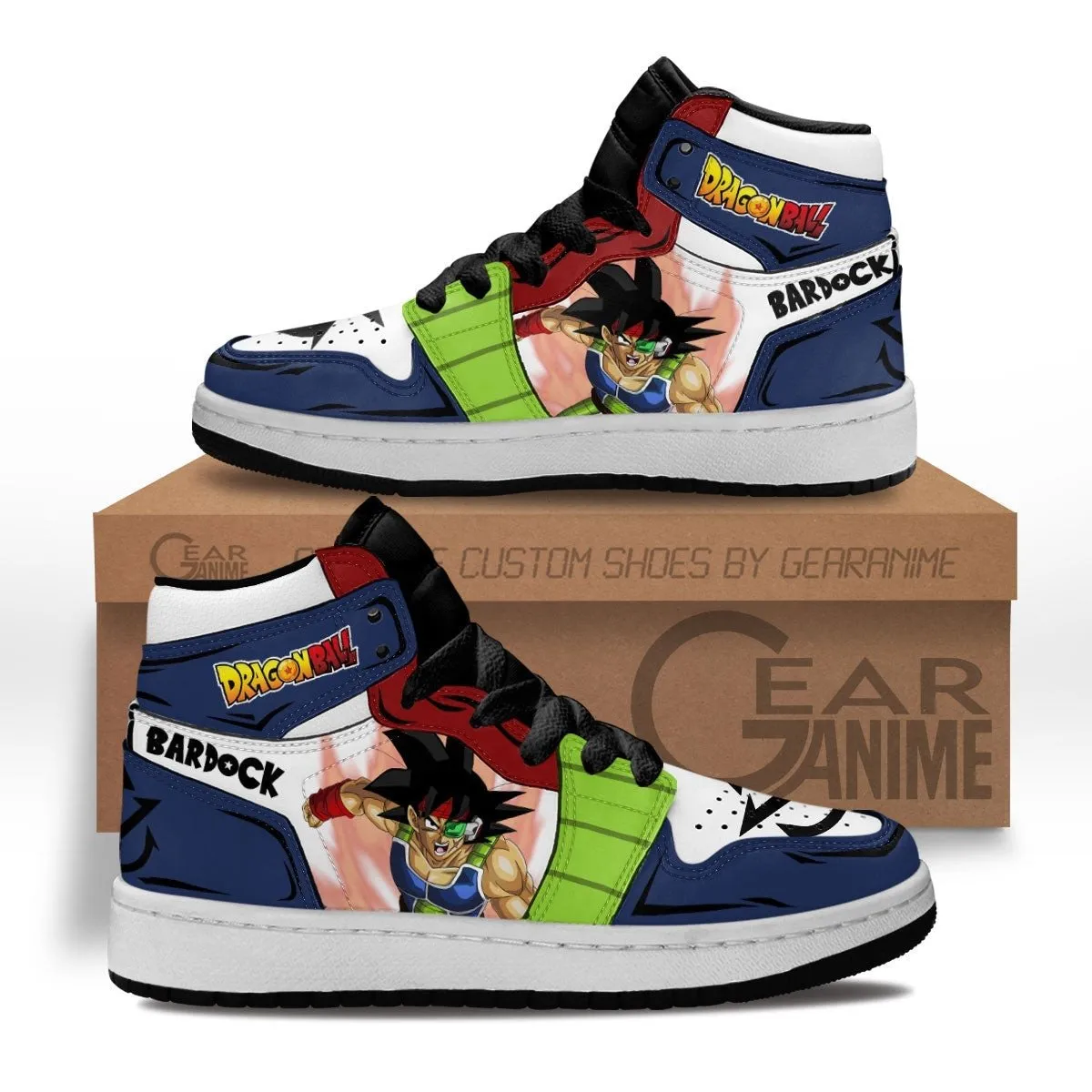 Bardock Kids Sneakers Custom Anime Dragon Ball Shoes For Kids