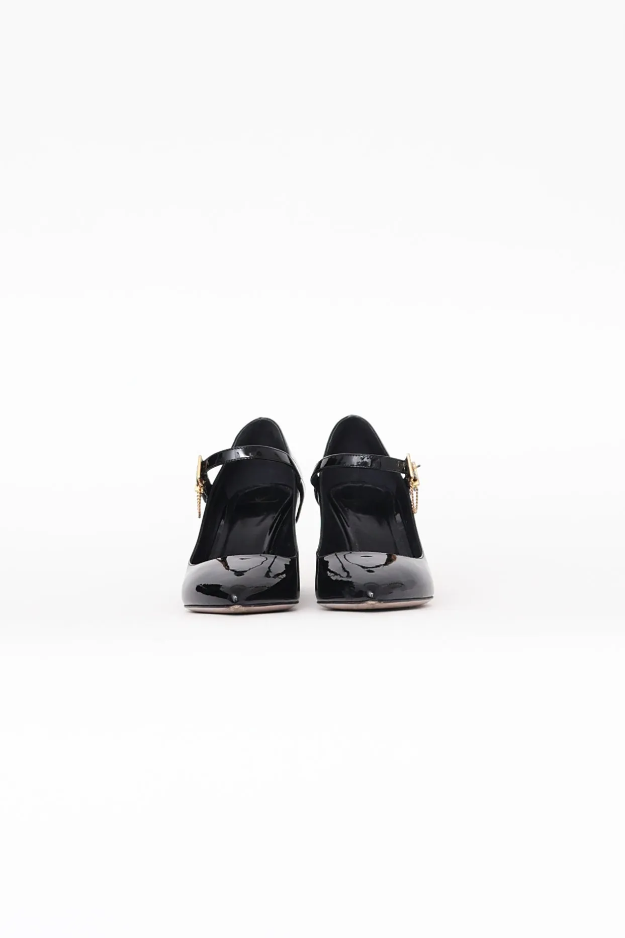 Black Ringstud Mary Jane Pump