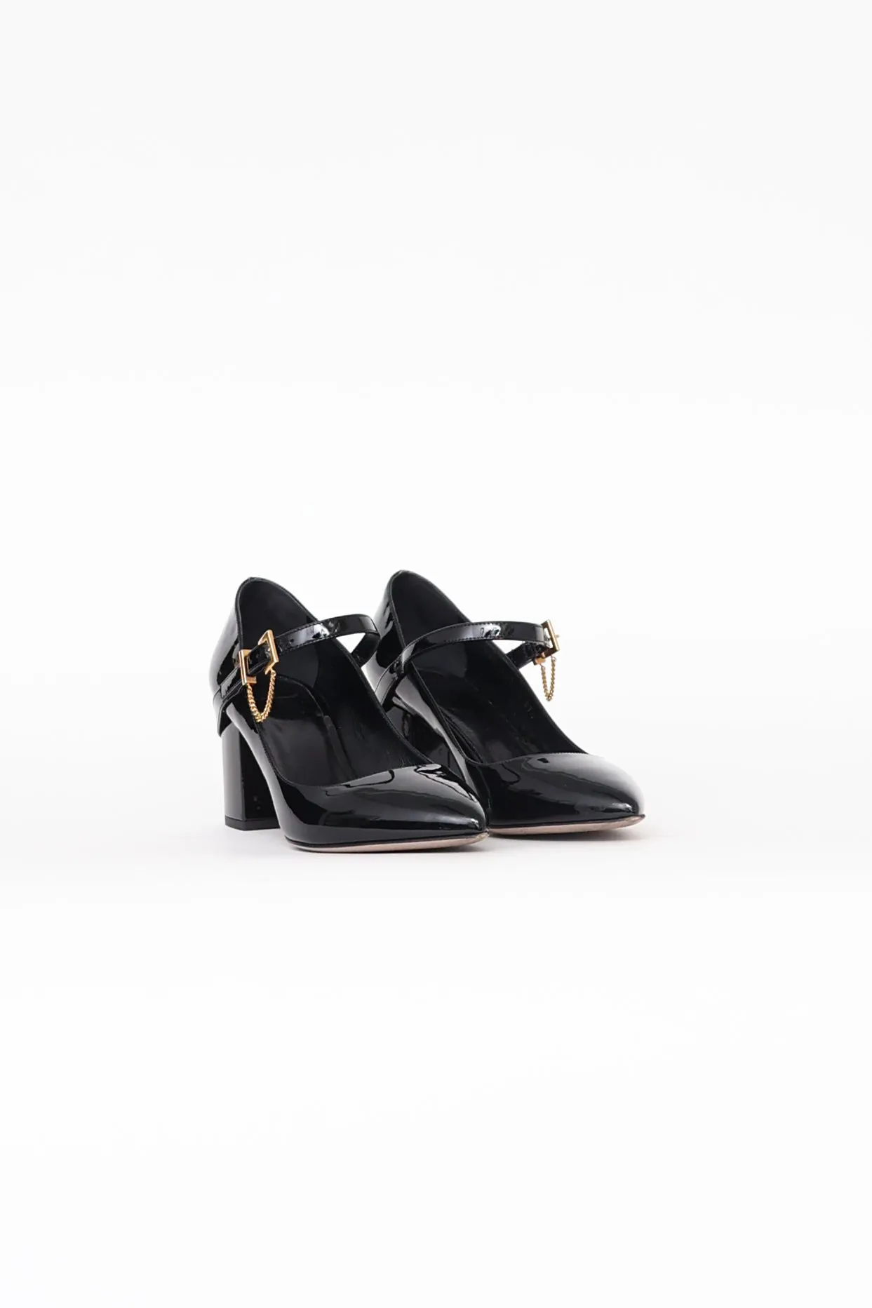 Black Ringstud Mary Jane Pump