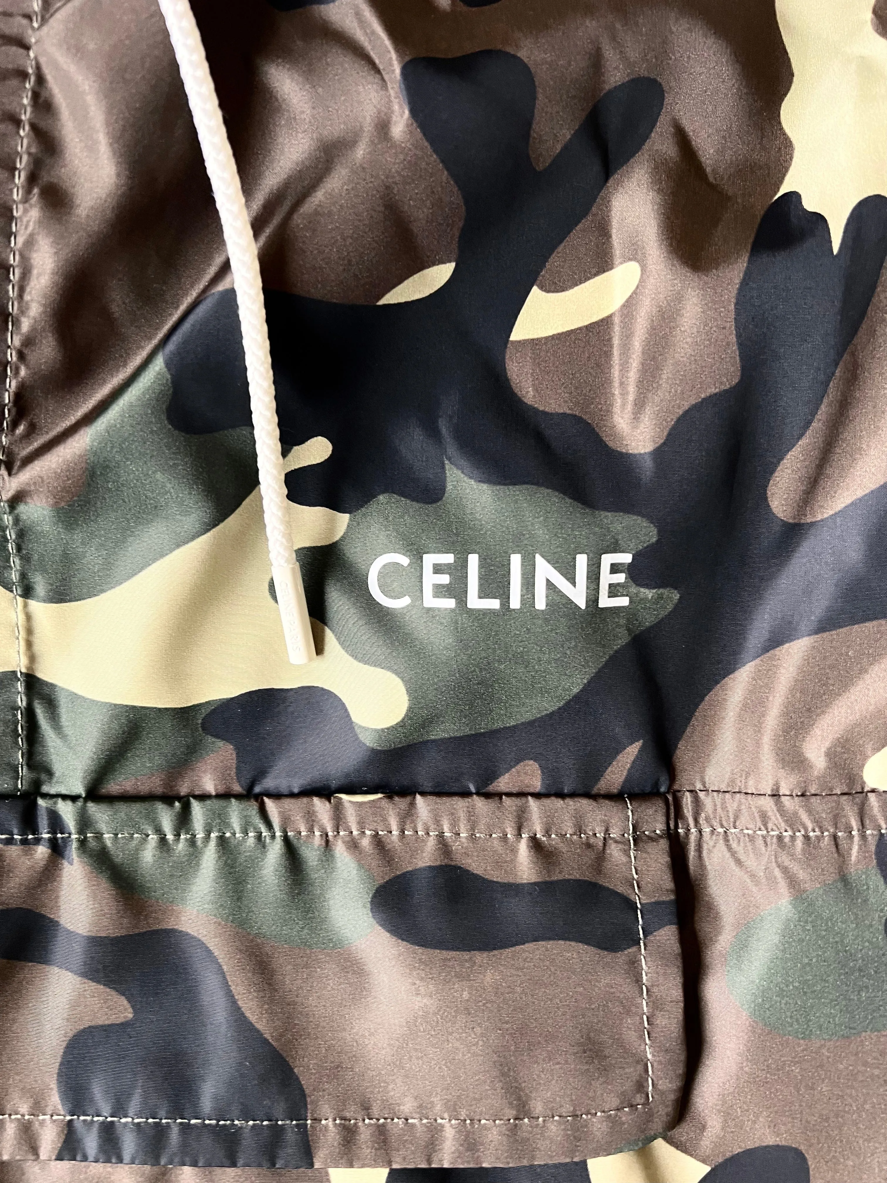 Celine Green Camo Anorak Jacket UKL1300