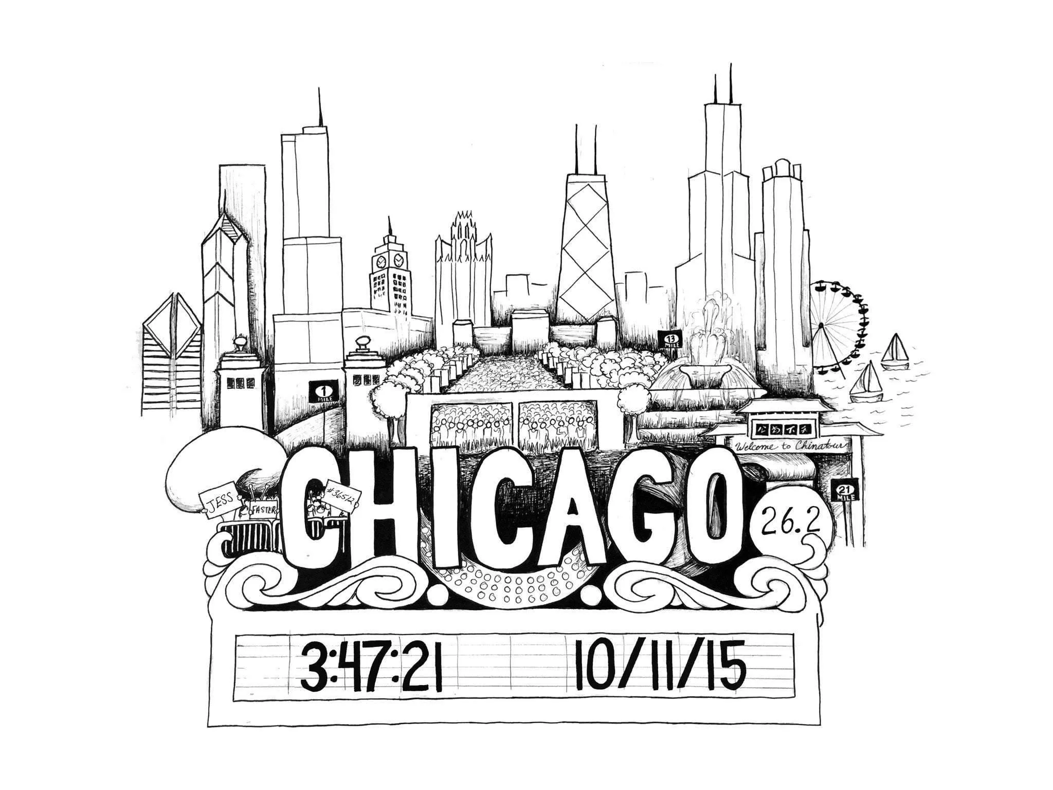 Chicago Marathon Print