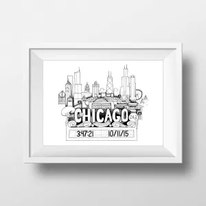 Chicago Marathon Print