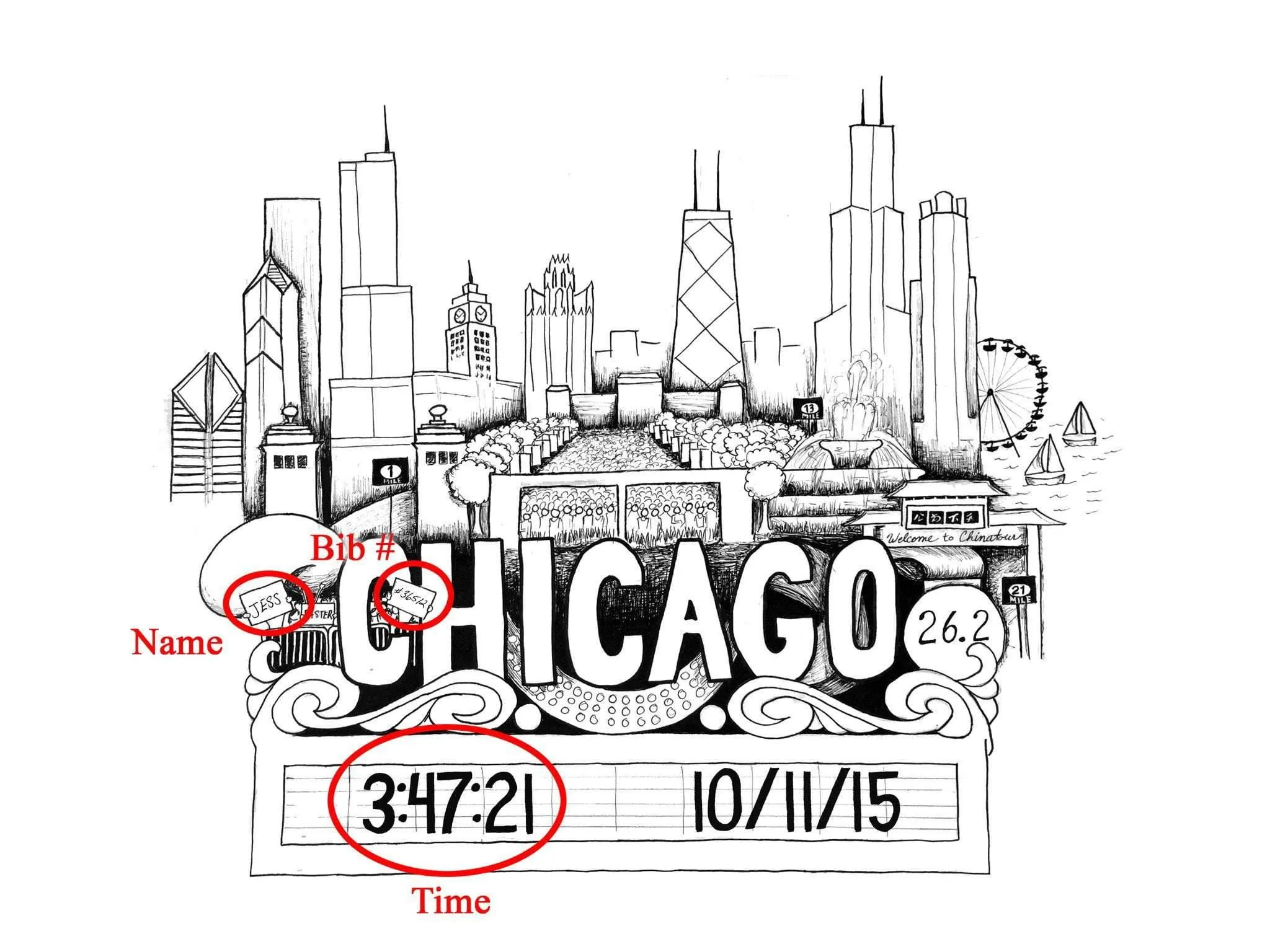 Chicago Marathon Print