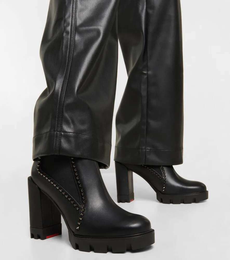 Christian Louboutin Out Line studded ankle boots