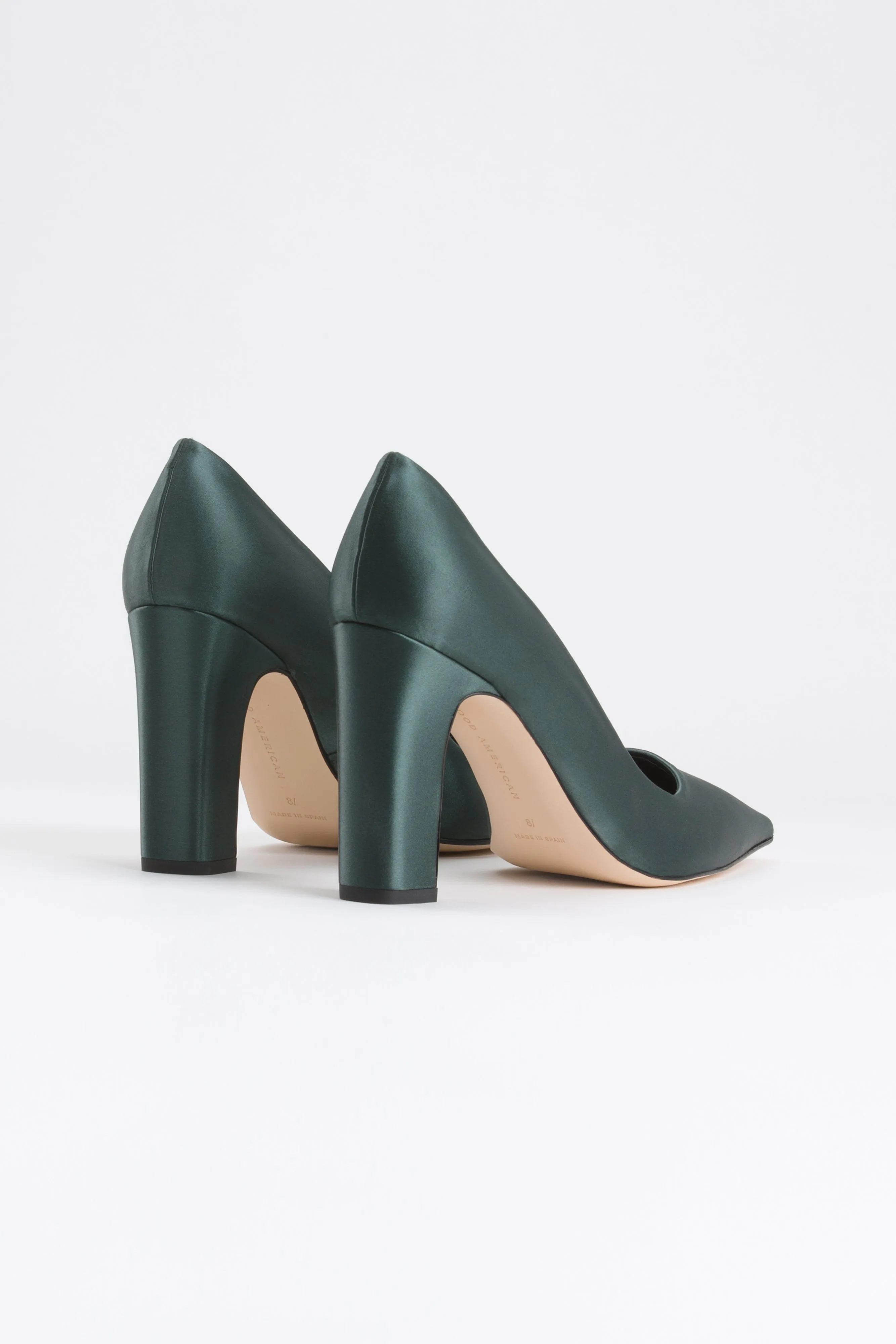 CHUNKY PUMP | SATIN GREEN001