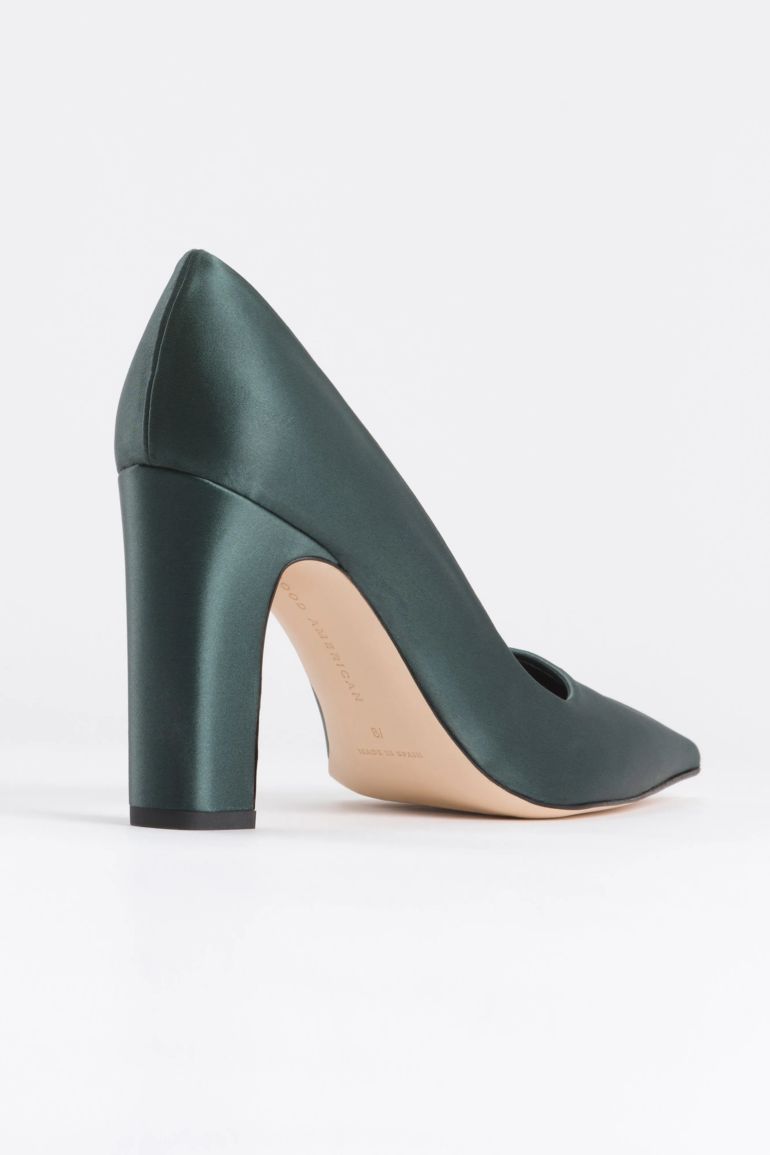 CHUNKY PUMP | SATIN GREEN001