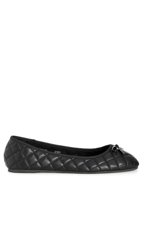 CLOUDWALKERS WIDE FIT Irene Ballet Flat - black