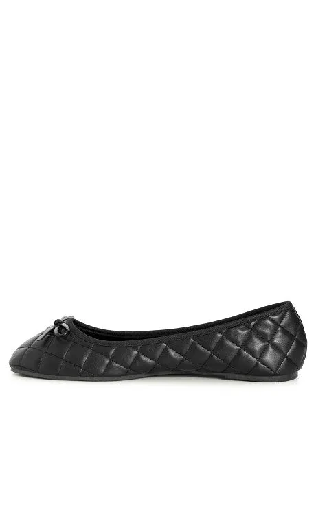 CLOUDWALKERS WIDE FIT Irene Ballet Flat - black