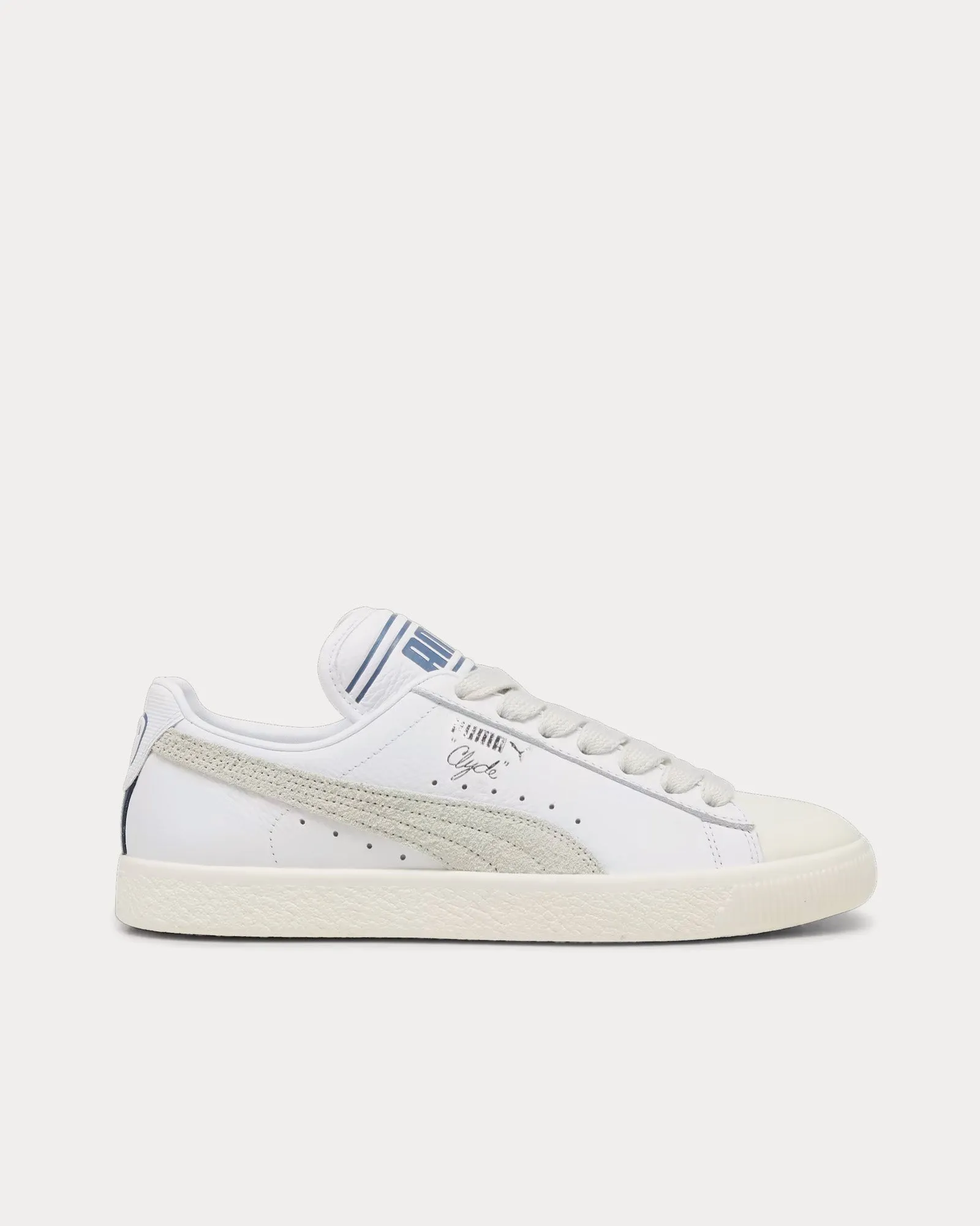 Clyde Pristine / Sedate Grey / Puma White Low Top Sneakers
