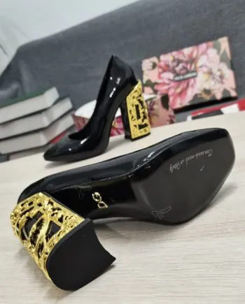 DolGa Nappa Pumps Black For Women DG Shoes