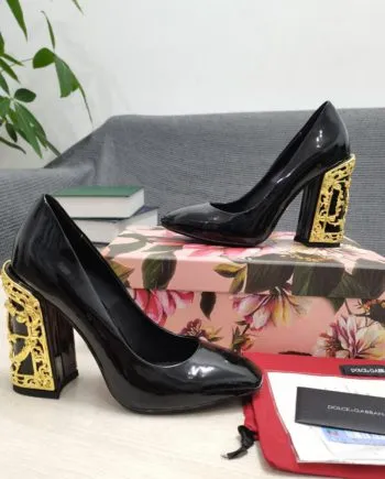 DolGa Nappa Pumps Black For Women DG Shoes