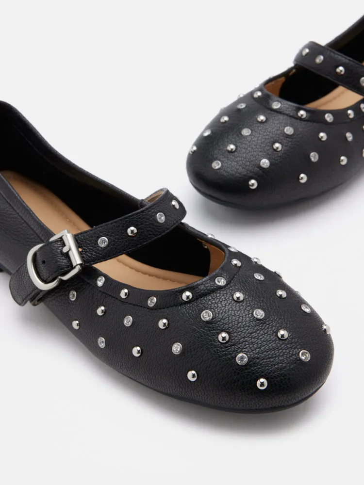 Enzo Studded Mary Janes
