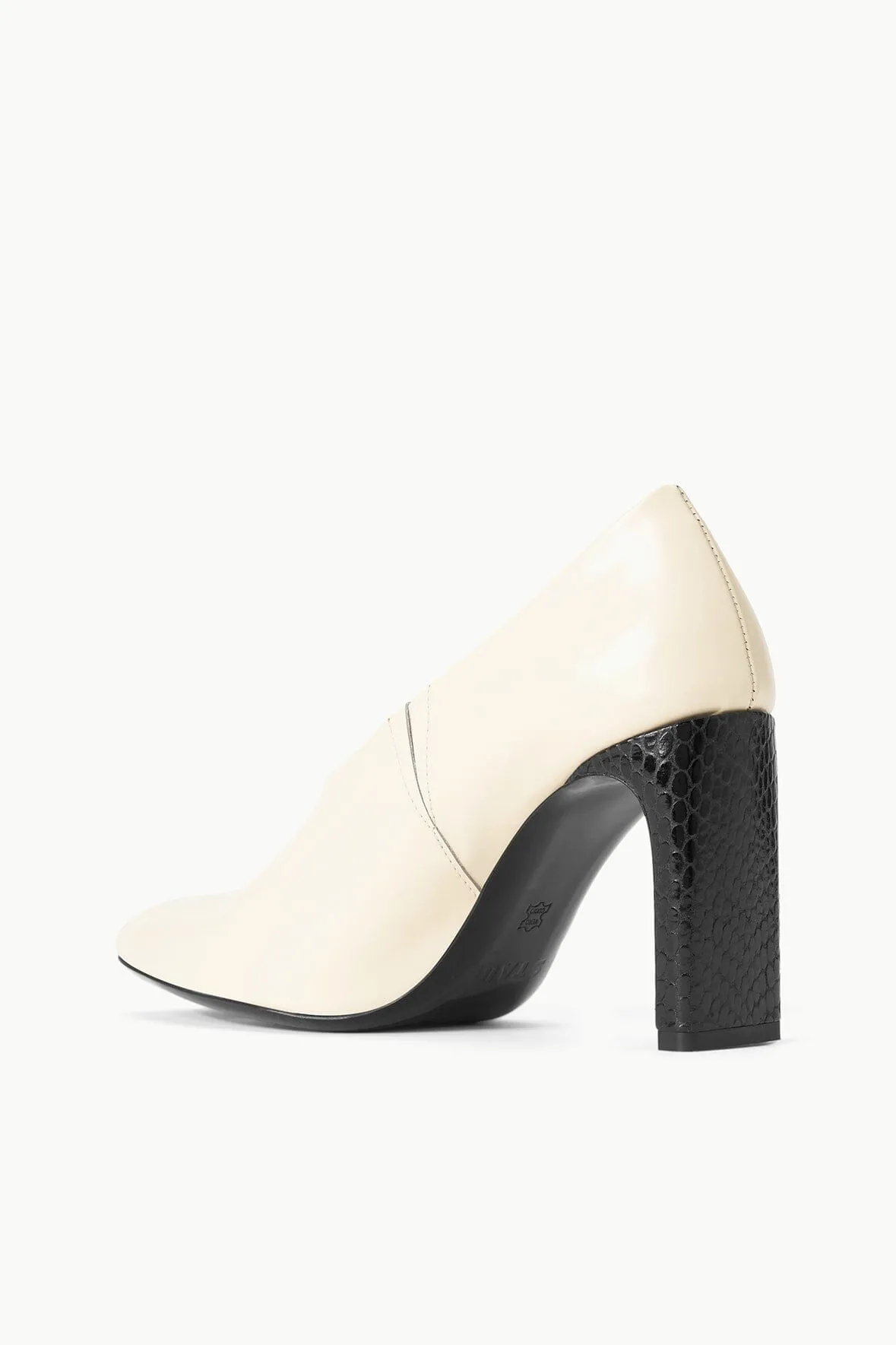 FLORENTINE PUMP | CREAM BLACK