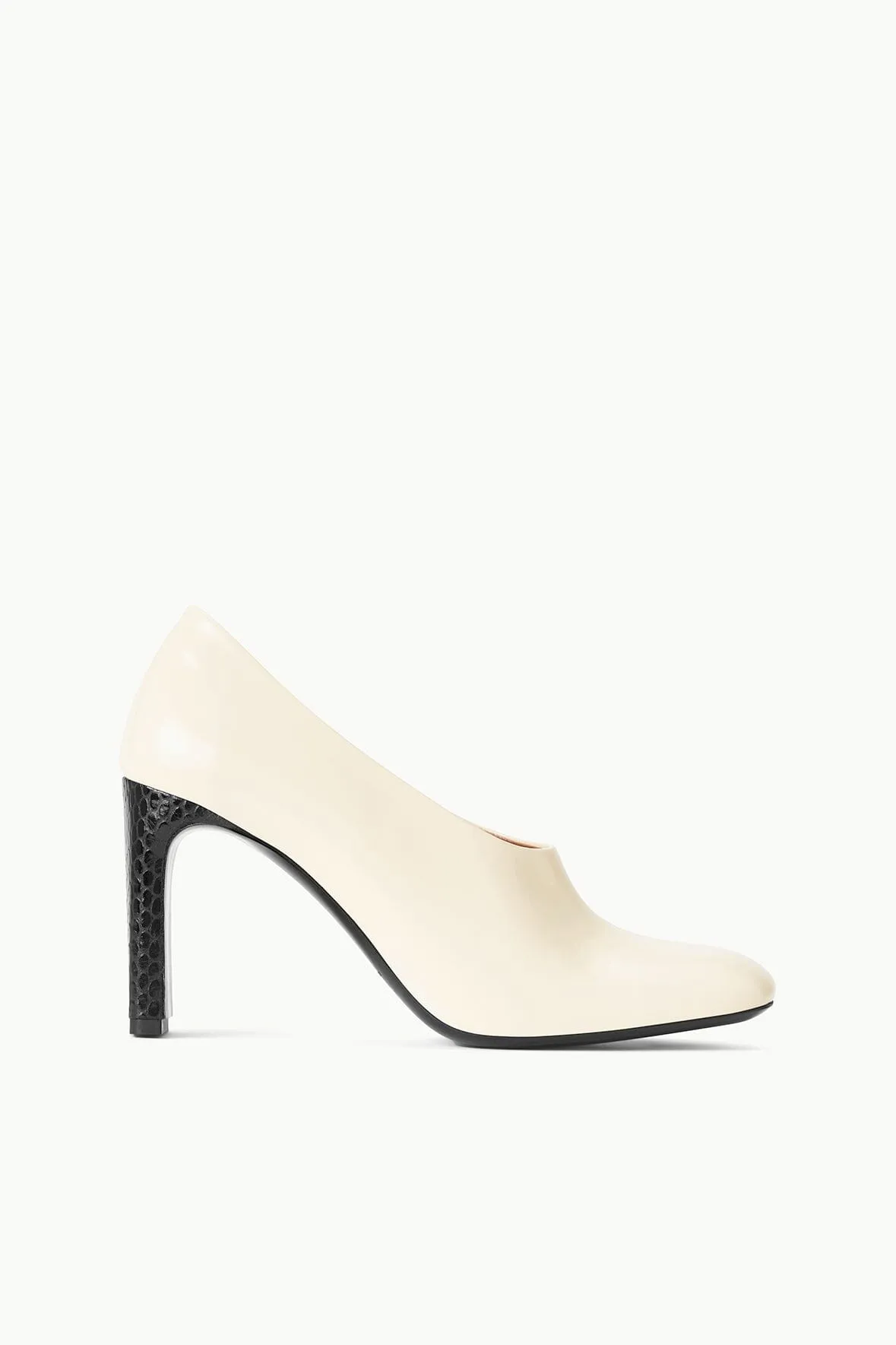 FLORENTINE PUMP | CREAM BLACK