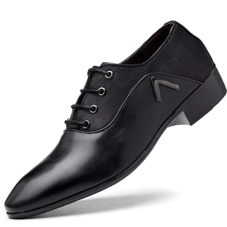 Gentleman Stylish Dress Up Shoes Middle Lace Up