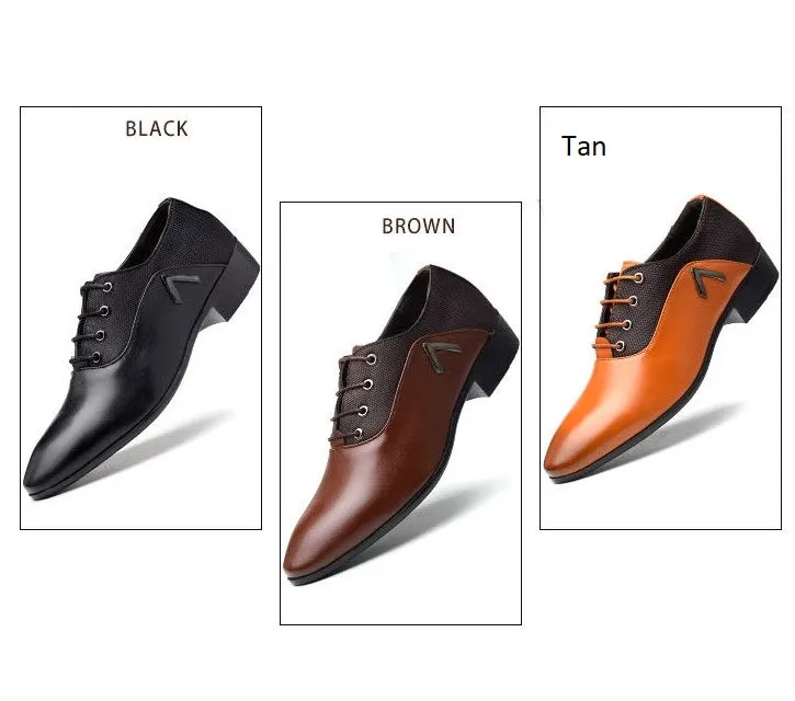 Gentleman Stylish Dress Up Shoes Middle Lace Up
