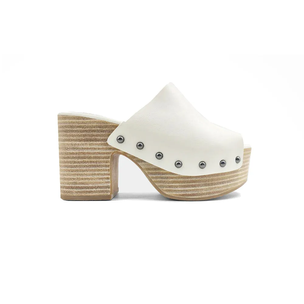 Gina Heel Studded Wedge Platform Sandals