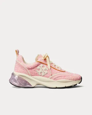 Good Luck Tweed Pink Low Top Sneakers