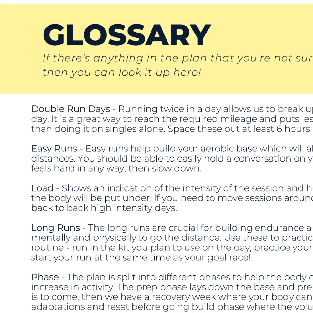 Half Marathon Plan Advanced Plus - L5