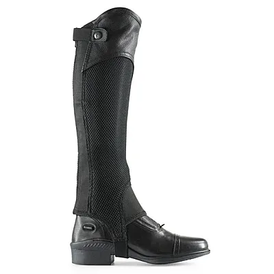 Horze Leather Chaps with Mesh Panels