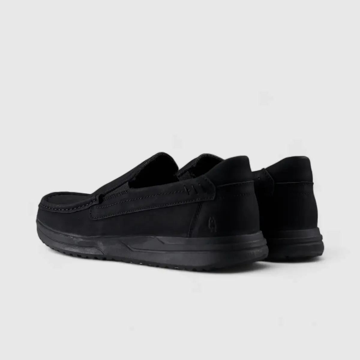 Hp Harrison Slip On Casuals Black Nubuck 00860