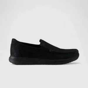 Hp Harrison Slip On Casuals Black Nubuck 00860