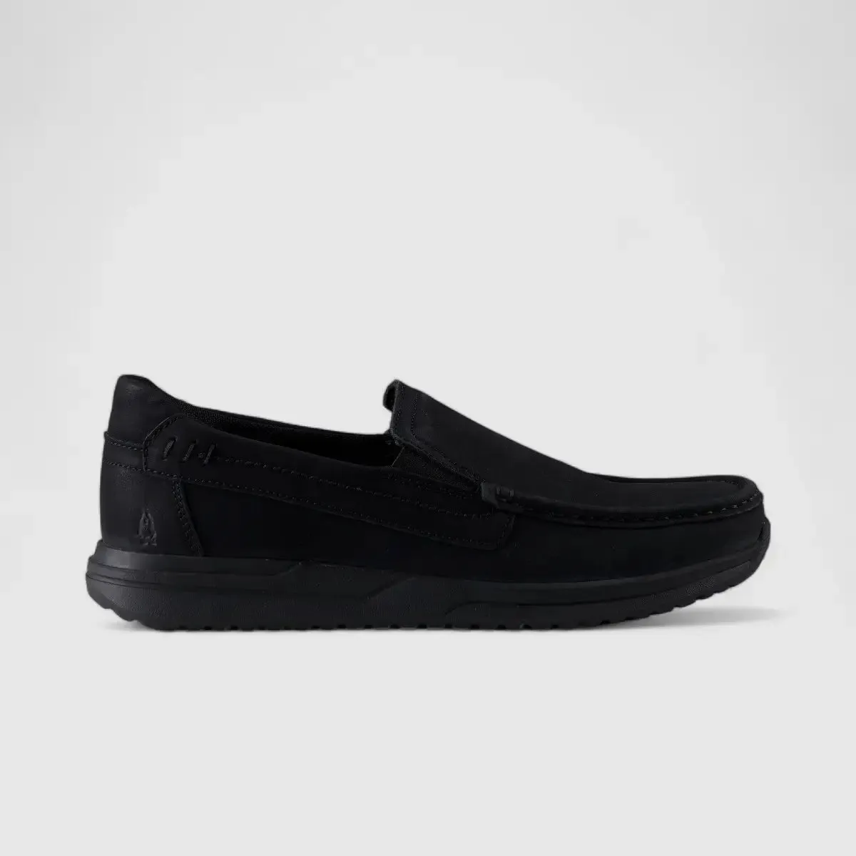 Hp Harrison Slip On Casuals Black Nubuck 00860