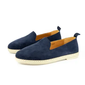 Induduzo : Ladies Leather Shoe in Navy Velour