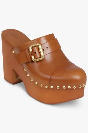 Jeanette 110mm Clog Mule | Ginger Brown