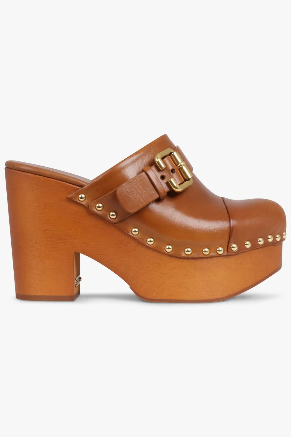 Jeanette 110mm Clog Mule | Ginger Brown