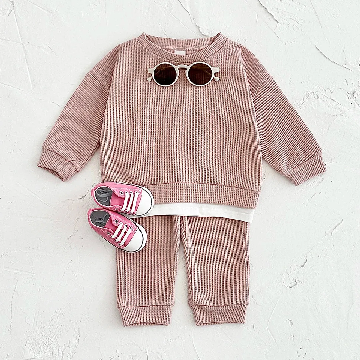 Kids 2Pcs Cotton Tracksuit Set for Boys/Girls