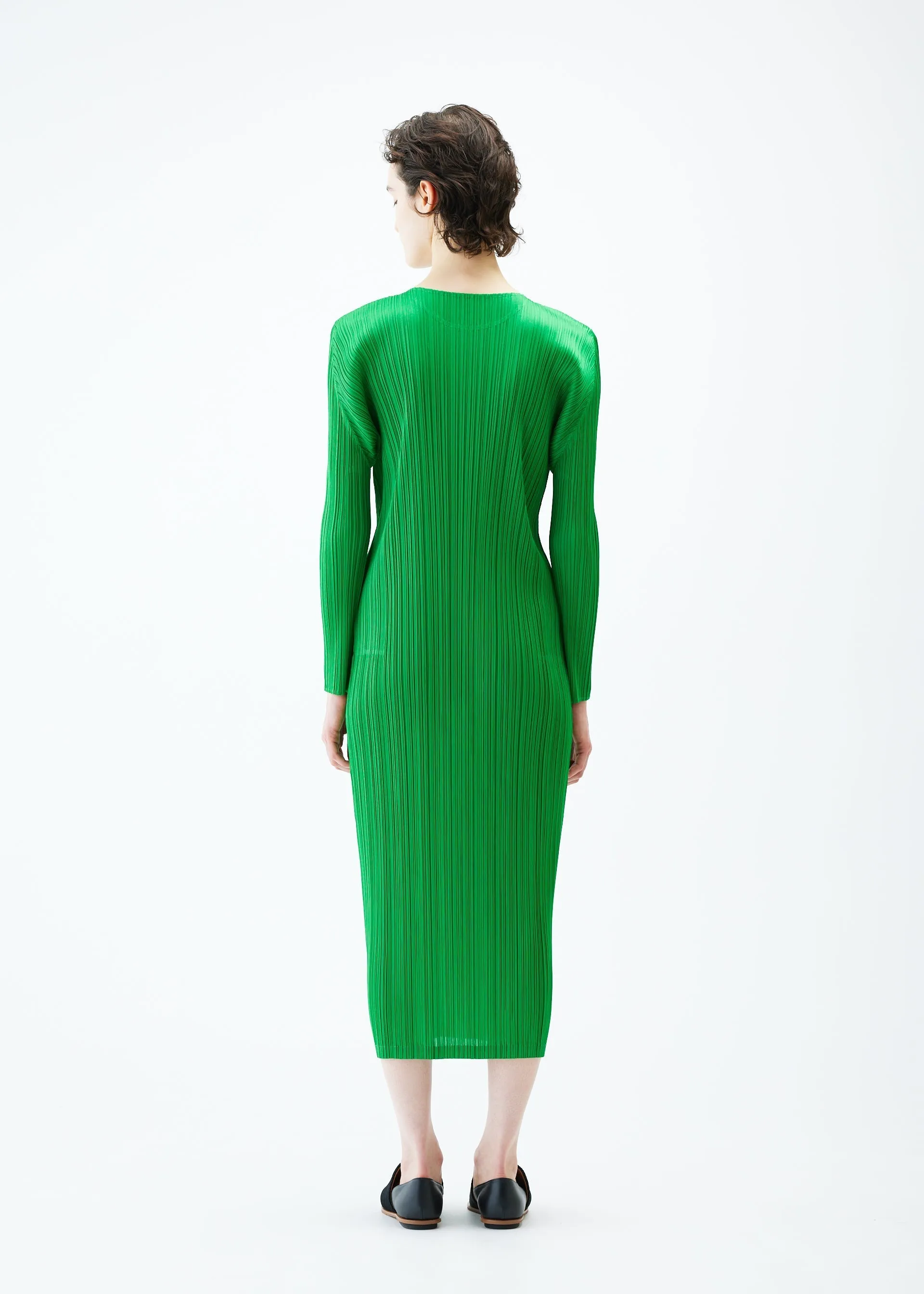 KNIT PLEATS SLIPON