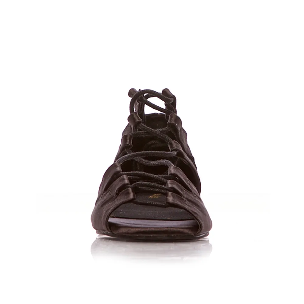 Legato - Adjustable Lace Up Flat Sandals (Street Sole)