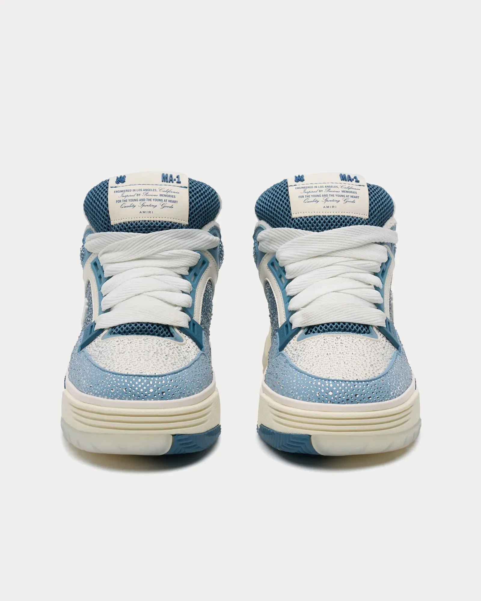 MA-1 Crystal Blue Low Top Sneakers