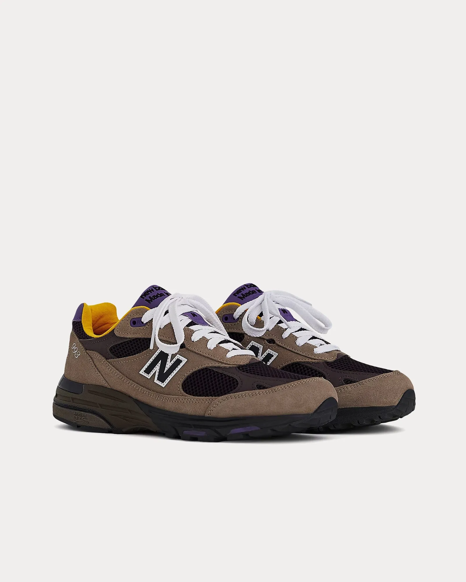 Made in USA 993 Mushroom / Midnight Violet Low Top Sneakers