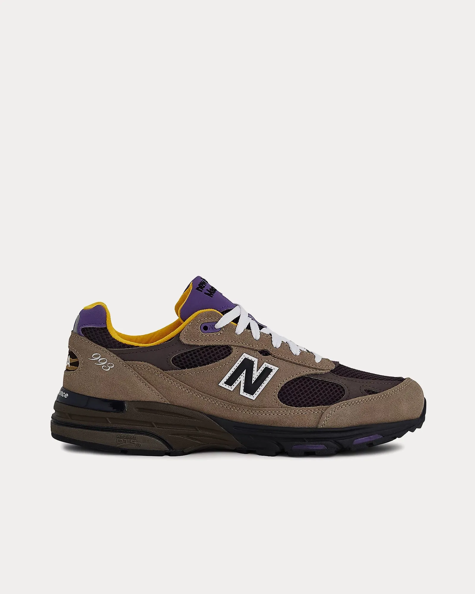 Made in USA 993 Mushroom / Midnight Violet Low Top Sneakers