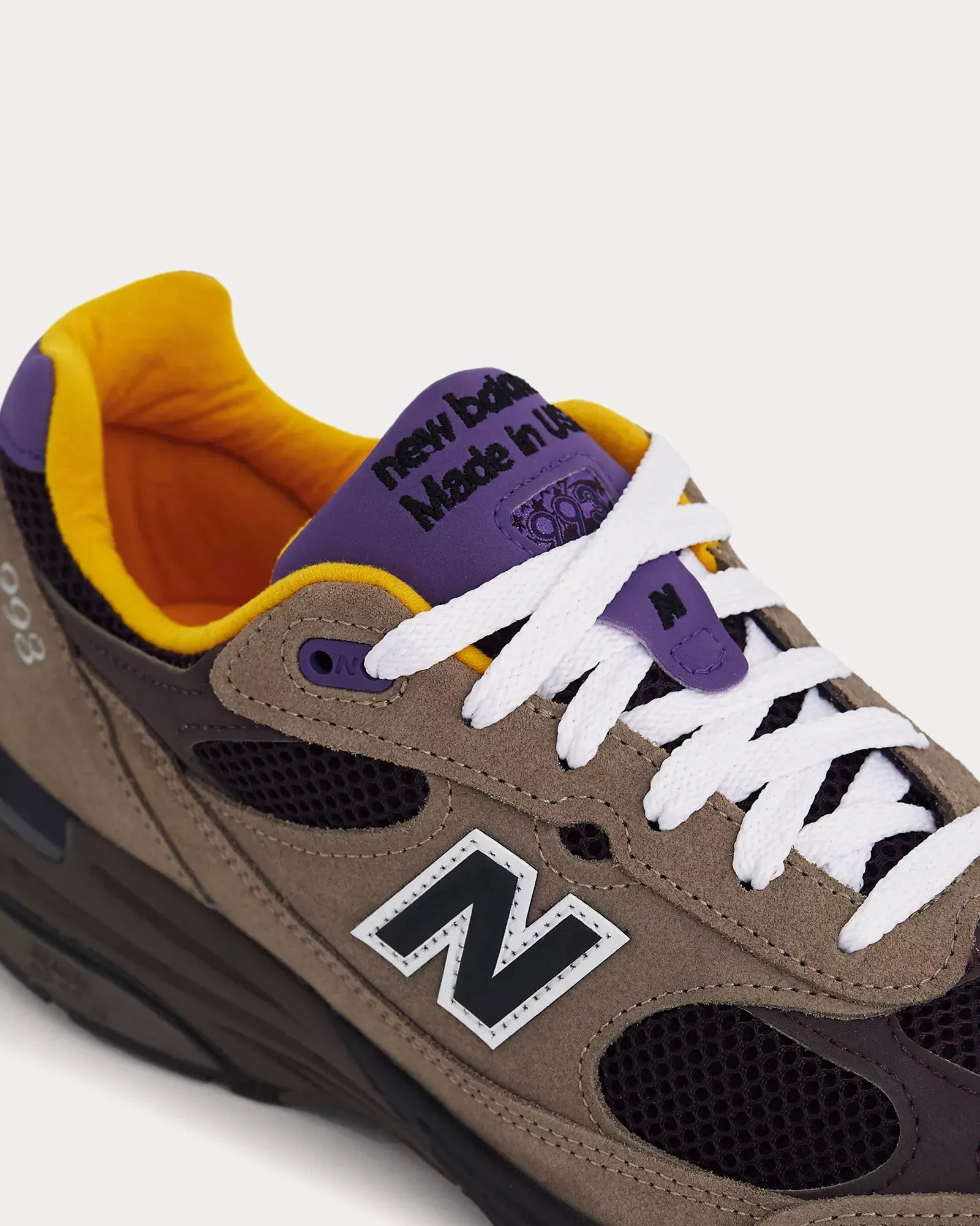 Made in USA 993 Mushroom / Midnight Violet Low Top Sneakers