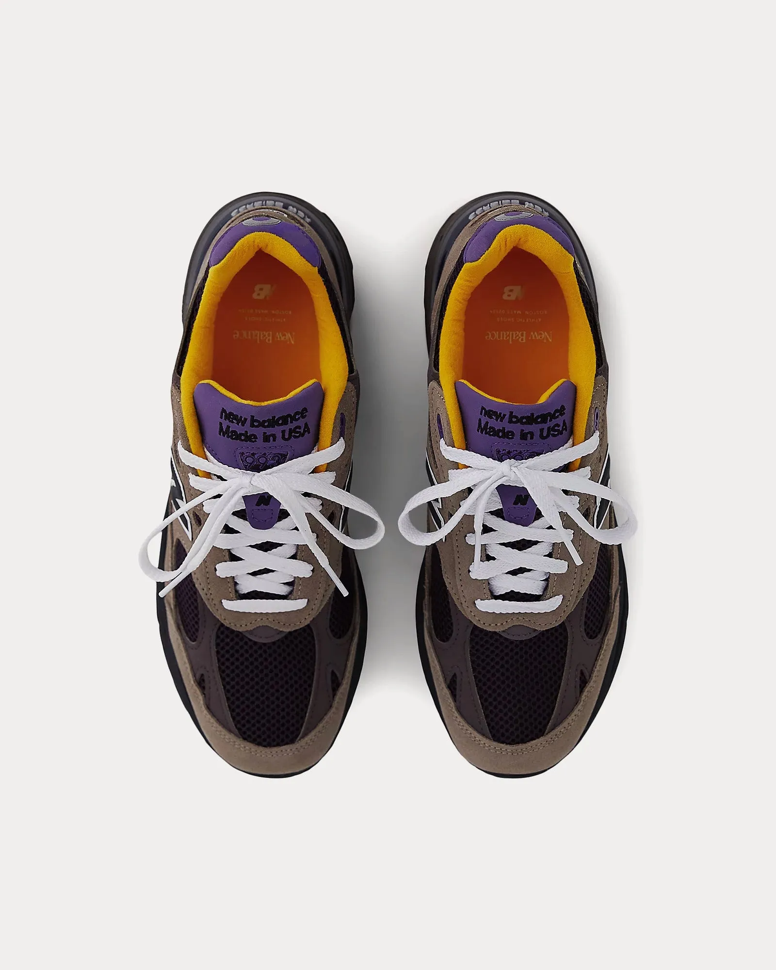 Made in USA 993 Mushroom / Midnight Violet Low Top Sneakers